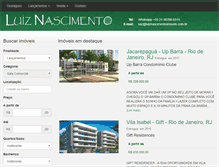 Tablet Screenshot of luiznascimentoimoveis.com.br